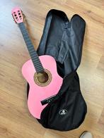 Kindergitaar roze met tas, Muziek en Instrumenten, Ophalen, Zo goed als nieuw, Klassieke of Spaanse gitaar