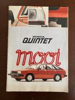Honda Quintet folder en documentatie 1980, Ophalen of Verzenden, Zo goed als nieuw, Honda