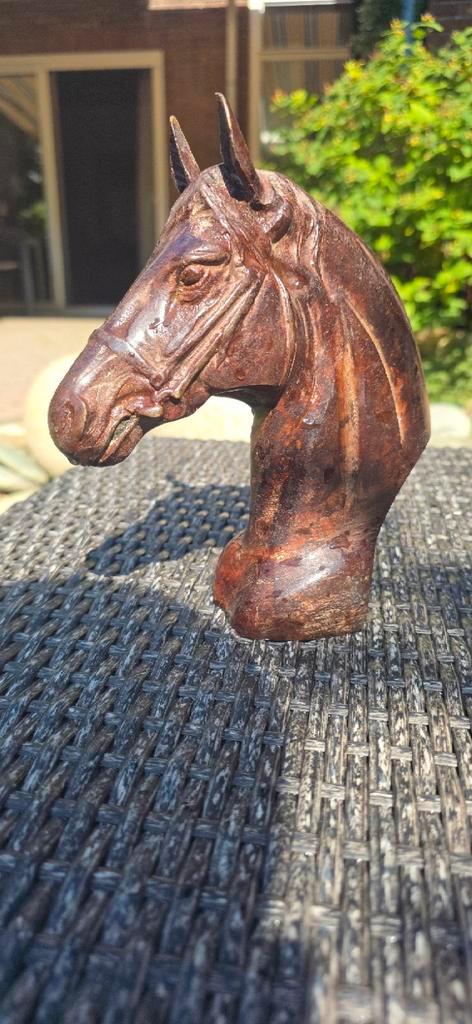 Bronzen Paardenhoofd Sculptuur, Antiek en Kunst, Kunst | Beelden en Houtsnijwerken, Ophalen of Verzenden