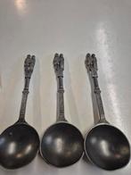 Set van 3 tinnen gelegenheidslepels – Frieling Zinn – Oud-Ho, Antiek en Kunst, Ophalen of Verzenden