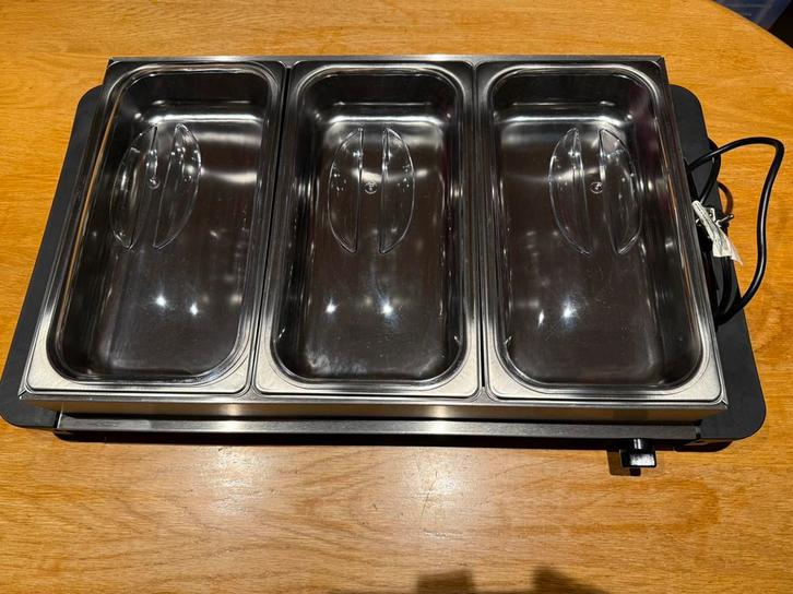 Warmhoudbakken RVS, Huis en Inrichting, Keuken | Potten en Pannen, Zo goed als nieuw, Rvs, Ophalen of Verzenden