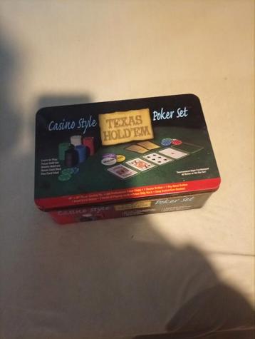 Texas Hold'em Poker Set - Casino Stijl beschikbaar voor biedingen