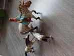Schleich paard met 2 veulens en poppetje, Verzamelen, Speelgoed, Ophalen of Verzenden, Zo goed als nieuw