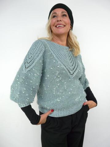 *Abfab Vintage Zachtgroene Trui S/M* beschikbaar voor biedingen
