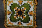 Vintage Smyrna geknoopt kussen, Ophalen of Verzenden, Vierkant