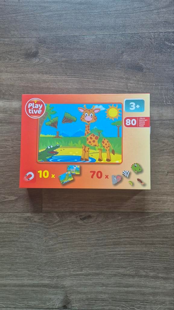 Magnetische Dierenpuzzel met Kaartjes - 3+, Ophalen, Zo goed als nieuw, 2 tot 4 jaar