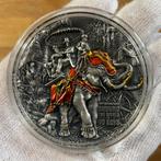 Silver coin 3oz Around the world in 80days 150th Anniversary, Postzegels en Munten, Munten | Oceanië, Zilver, Ophalen of Verzenden