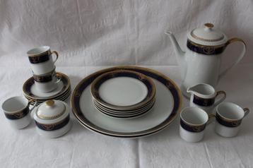 Vintage Boheems Leander 1946 porseleinen servies beschikbaar voor biedingen