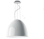 2 Artemide Alleen Gloss hanglampen, wit glanzend, Huis en Inrichting, Lampen | Hanglampen, Ophalen, Metaal, Modern - tijdloos