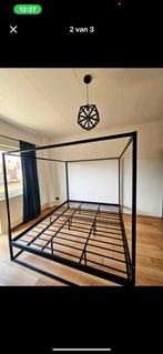 Hemel bed zwart, Gebruikt, Tweepersoons, Ophalen of Verzenden, 180 cm