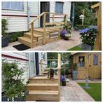 Opstap, bordes trap of veranda voor caravan of chalet, Caravans en Kamperen, Ophalen of Verzenden, Nieuw