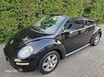New Beetle Cabrio 1.8 Turbo 2007 122.000 km Leer Airco etc., Auto's, Elektrische ramen, Stof, 4 cilinders, Zwart
