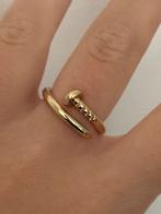 Goudkleurige spijker ring, Sieraden, Tassen en Uiterlijk, Overige materialen, Verzenden, Zo goed als nieuw, Dame