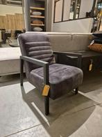 fauteuil Lars - Adore Antraciet, Huis en Inrichting, Fauteuils, Nieuw, Stof, 75 tot 100 cm, 50 tot 75 cm