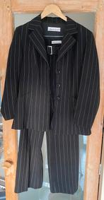 Mantel Streep pak maat 40 Apriori, Maat 38/40 (M), Kostuum of Pak, Zwart, Ophalen of Verzenden