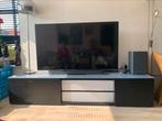 Zware zwarte tv meubel, Huis en Inrichting, Ophalen, Overige materialen, Gebruikt, 200 cm of meer