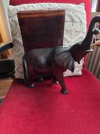 Boekensteunen 2 Afrikaanse Olifanten met Kunstgebit, Antiek en Kunst, Ophalen of Verzenden