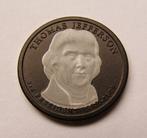 ** 1 DOLLAR- Thomas Jefferson 3e President USA - Kwaliteit *, Postzegels en Munten, Munten | Amerika, Verzenden, Noord-Amerika