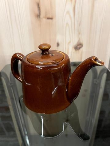 Vintage bruine theepot, jaren '60/70 beschikbaar voor biedingen