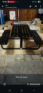 Ijzeren tuintafel, Tuin en Terras, Ophalen of Verzenden, Zo goed als nieuw, Rond, Staal