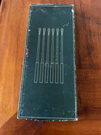 Set van 6 stuks Stelton fonduevorken, Ophalen of Verzenden, Gebruikt, Hout, Bestekset