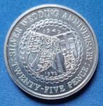 Isle of Man 25 pence 1972 Km 25 AA1, Verzenden, Overige landen, Losse munt