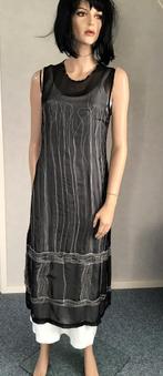 Zijden schort / overgooier mét onderjurk, Summum, Zwart, Ophalen of Verzenden, Zo goed als nieuw