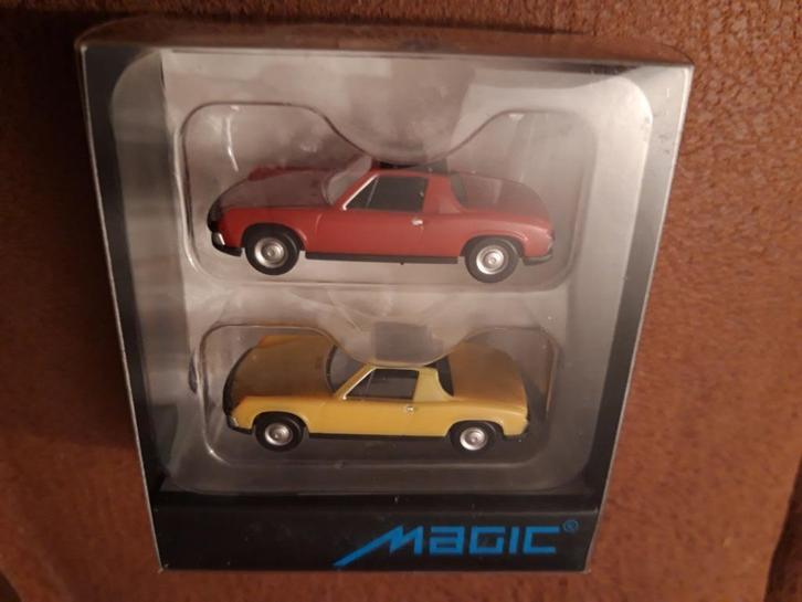 VW-Porsche 914 set rood en geel Herpa H0 1:87 - NIEUW, Hobby en Vrije tijd, Modelauto's | 1:87, Nieuw, Auto, Herpa, Ophalen of Verzenden