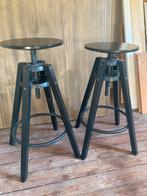 IKEA Dalfred barkruk zwart x2, Huis en Inrichting, Barkrukken, 2 krukken, Ophalen, Gebruikt