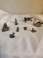 8 tinnen dierenfiguren, Ophalen of Verzenden