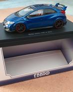 Ebbro 1/43 2015 Honda Civic Type R Blauw, Ophalen of Verzenden, Nieuw, Auto