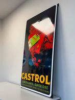 CASTROL groot emaille reclamebord NR. 1 !, Reclamebord, Gebruikt, Ophalen of Verzenden, Castrol