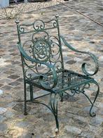 Klassieke metalen tuinstoel - Decoratief!, Tuin en Terras, Tuinstoelen, Ophalen, Gebruikt, Metaal