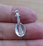 zilveren vintage bedel mandoline [119], Sieraden, Tassen en Uiterlijk, Overige merken, Verzenden, Zo goed als nieuw, 1 bedel
