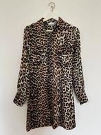 Ganni Leopard blouse dress xs/s, Kleding | Dames, Maat 34 (XS) of kleiner, Ophalen of Verzenden, Bruin, Zo goed als nieuw