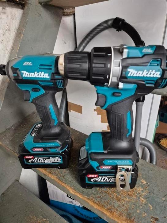 Makita set 40V nieuw boorschroefmachine en slagschroefmachin, Doe-het-zelf en Verbouw, Gereedschap | Boormachines, Nieuw, Ophalen