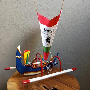 Balinese Boot Zeilboot Bali Handgemaakt Indonesië Vintage beschikbaar voor biedingen