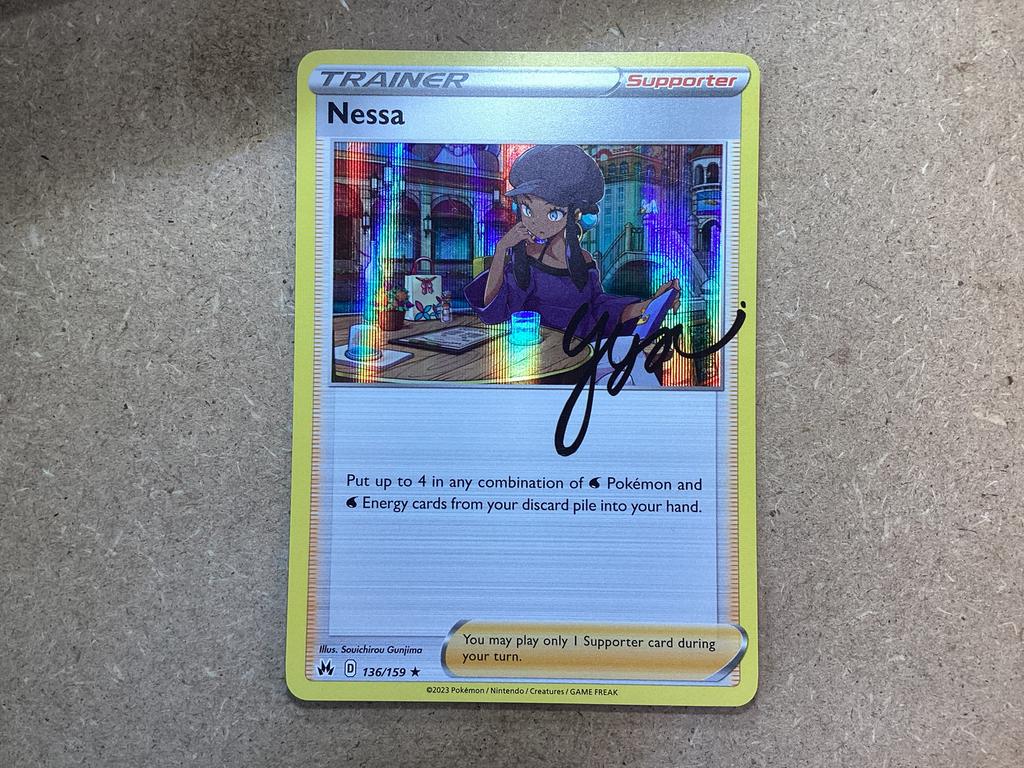 1x Nessa [CRZ 136/159] (Near Mint, Holo), Ophalen of Verzenden, Zo goed als nieuw, Losse kaart, Foil