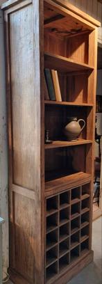 Houten Boekenkast/Wijnrek - landelijk, Ophalen, Met plank(en), Gebruikt, 200 cm of meer