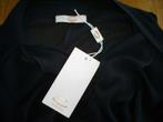 NIEUW __ EVERIS blouse met strik en ruche mt. 34, Kleding | Dames, Blouses en Tunieken, Verzenden, Zwart, Everis, Nieuw