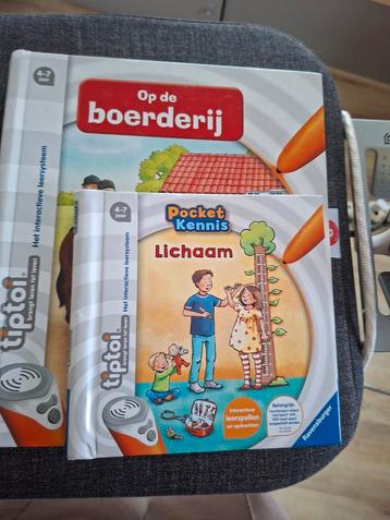 2 tiptoi boeken: Op de boerderij en Lichaam beschikbaar voor biedingen