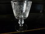oud kristallen wijnglas Joost vd Vondel  met hekeldicht, Antiek en Kunst, Ophalen of Verzenden