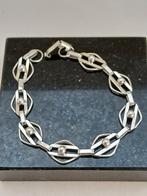 Zilveren Schakelarmband met Parels, Ophalen of Verzenden, Zo goed als nieuw, Met bedels of kralen, Zilver