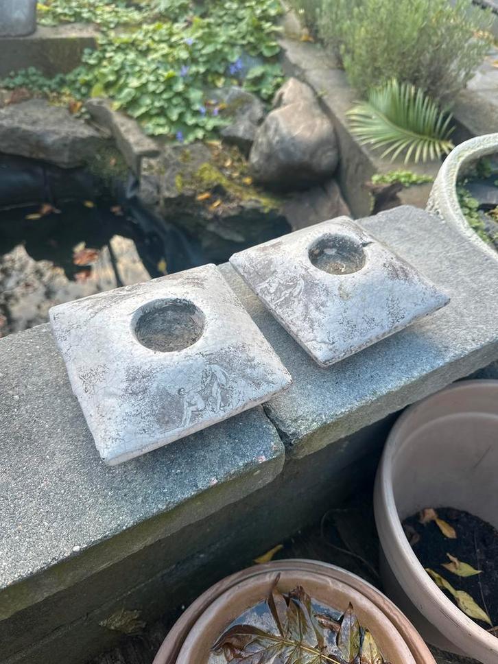 2x JLine Vaccine Houders - 14cm, Huis en Inrichting, Woonaccessoires | Kandelaars en Kaarsen, Zo goed als nieuw, Kandelaar, Minder dan 25 cm