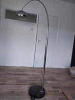 Booglamp vloerlamp zilver, Huis en Inrichting, Lampen | Vloerlampen, Ophalen, Gebruikt, 150 tot 200 cm
