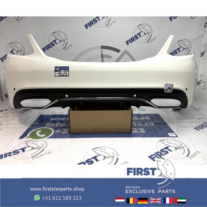 W205 FACELIFT C43 AMG ACHTERBUMPER + DIFFUSER ORIGINEEL Merc, Auto-onderdelen, Carrosserie en Plaatwerk, Bumper, Mercedes-Benz