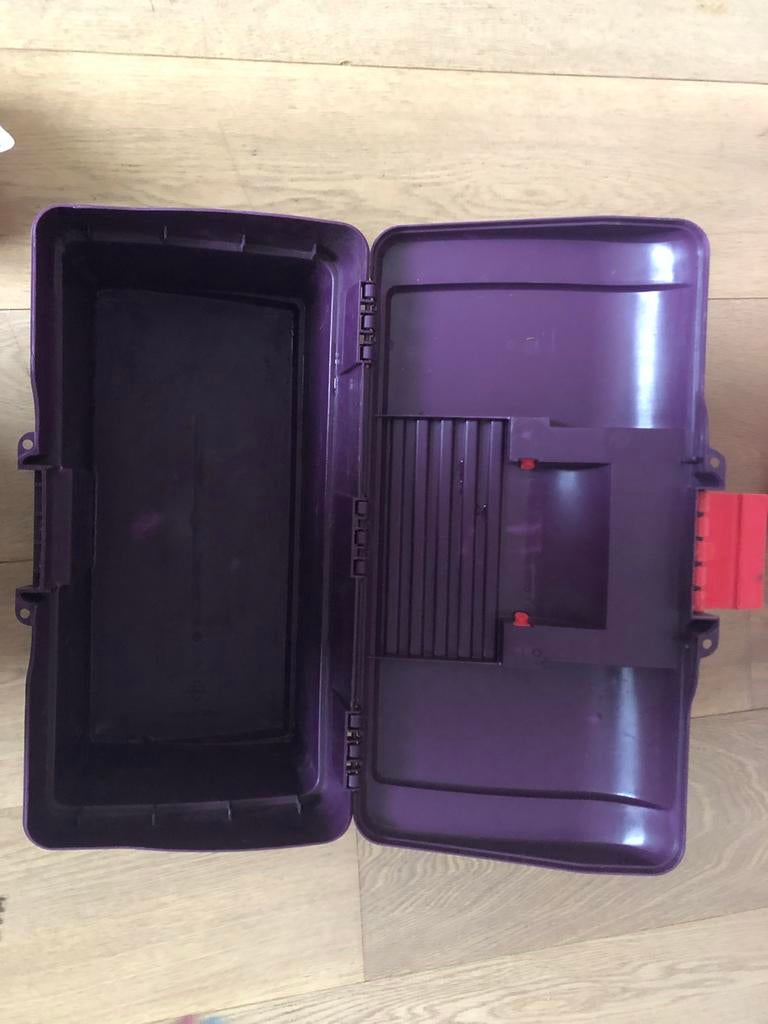 Poetskoffer met borstels, Dieren en Toebehoren, Paarden en Pony's | Overige Paardenspullen, Ophalen of Verzenden, Gebruikt, Overige soorten