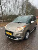Citroën C3 Picasso 1.4 VTI 70KW 2011 exclusive, dealer OH, Auto's, Voorwielaandrijving, Zwart, Alcantara, Beige