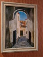 Schilderij Griekse binnenplaats, Antiek en Kunst, Ophalen of Verzenden