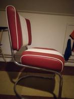 Retro Stoel - Rood/Wit, Ophalen, Gebruikt, Eén, Metaal
